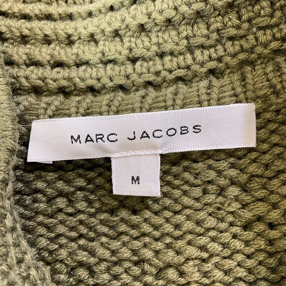Marc Jacobs Olive Green Wool and Cashmere Knit Poncho / Cape - Picture 4 of 4